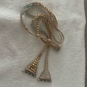 Victoria Emerson Gold and Blue Apple Watch Band